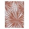 World Rug Gallery Tropical Leaves Nature Inspired Indoor/Outdoor Area Rug 5' x 7' Rust 4030RUST5X7 - alternate 5